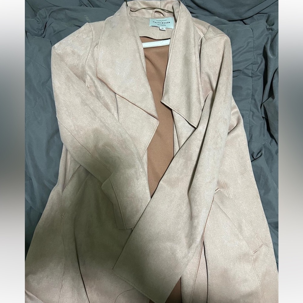 Suede pink jacket